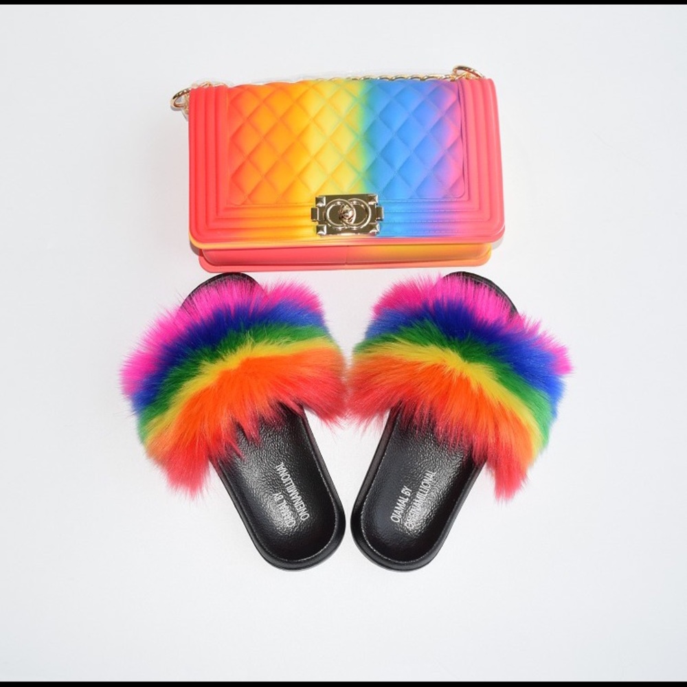 Women Purse and Slide Set Beautiful Summer Set 🌈